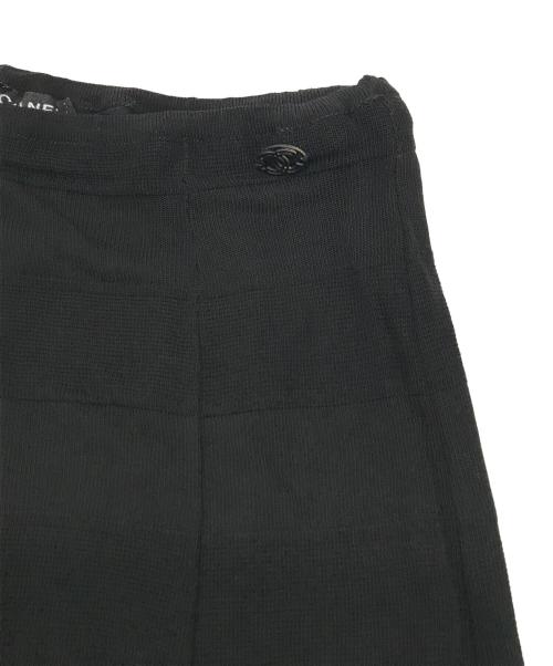 CHANEL（シャネル）CHANEL (シャネル) レーヨンスカート ブラック サイズ:38の古着・服飾アイテム