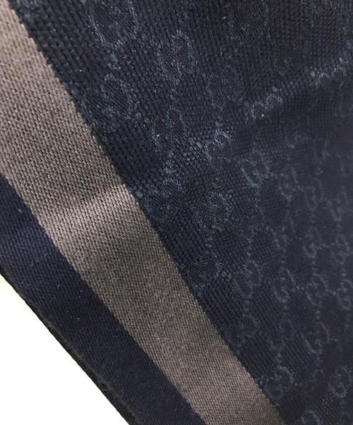 GUCCI（グッチ）GUCCI (グッチ) GGウールシルクストール ブラウン サイズ:下記参照の古着・服飾アイテム