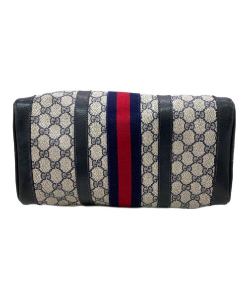 GUCCI（グッチ）GUCCI (グッチ) ミニボストンバッグ ホワイト×ネイビー サイズ:下記参照の古着・服飾アイテム