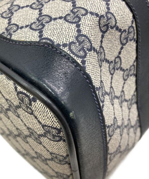 GUCCI（グッチ）GUCCI (グッチ) ミニボストンバッグ ホワイト×ネイビー サイズ:下記参照の古着・服飾アイテム