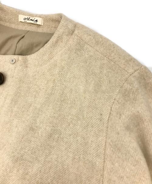 OHLALA（オララ）OHLALA (オララ) ウールノーカラーコート アイボリー サイズ:2の古着・服飾アイテム