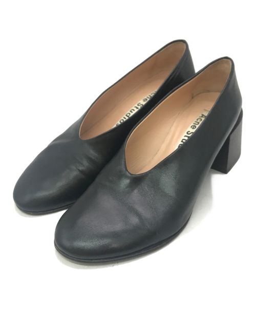 Acne studios（アクネ ストゥディオズ）Acne studios (アクネ ストゥディオス) ヒールパンプス ブラック サイズ:35（22cm相当）の古着・服飾アイテム