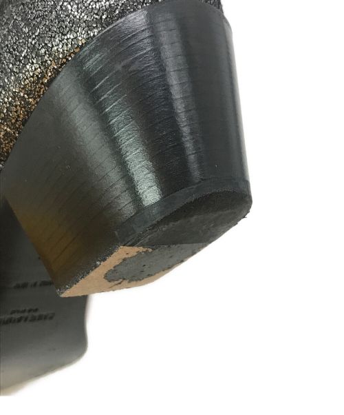 Saint Laurent Paris（サンローランパリ）Saint Laurent Paris (サンローランパリ) サイドジップラメブーツ シルバー サイズ:35（21.5cm相当）の古着・服飾アイテム