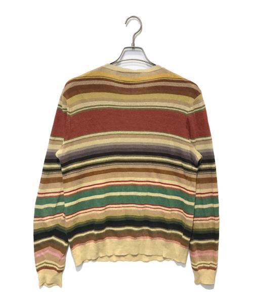 POLO RALPH LAUREN（ポロ・ラルフローレン）POLO RALPH LAUREN (ポロ・ラルフローレン) ［古着］マルチ ボーダー リネンニット マルチカラー サイズ:Ｍの古着・服飾アイテム