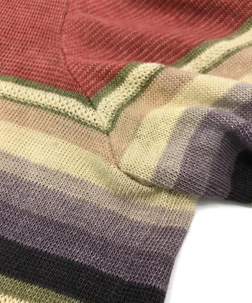 POLO RALPH LAUREN（ポロ・ラルフローレン）POLO RALPH LAUREN (ポロ・ラルフローレン) ［古着］マルチ ボーダー リネンニット マルチカラー サイズ:Ｍの古着・服飾アイテム