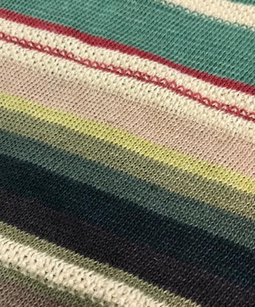 POLO RALPH LAUREN（ポロ・ラルフローレン）POLO RALPH LAUREN (ポロ・ラルフローレン) ［古着］マルチ ボーダー リネンニット マルチカラー サイズ:Ｍの古着・服飾アイテム