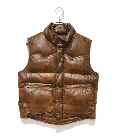 B.BALLSY ボールジーブラザーズ ／フェイクレザー中綿ベスト／M未使用