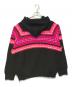CELINE (セリーヌ) Embroidery Hooded Sweater In Ski Jacquard Wool ブラック×ピンク サイズ:M：50000円