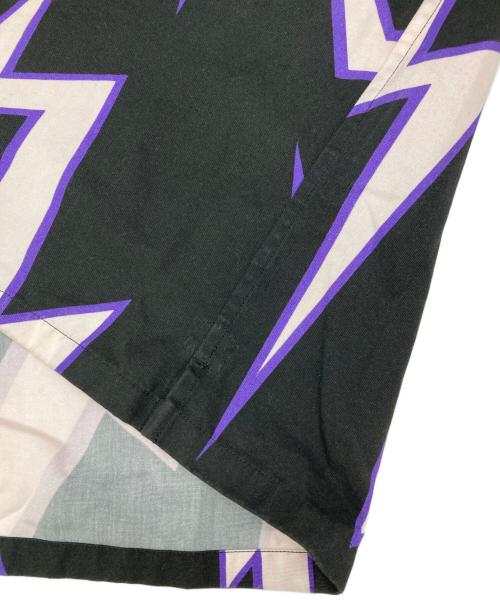 PRADA（プラダ）PRADA (プラダ) UNIVERSAL STUDIOS (ユニバーサル・スタジオ) 総柄オープンカラーシャツ ブラック サイズ:Mの古着・服飾アイテム