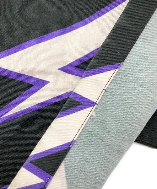 PRADA（プラダ）PRADA (プラダ) UNIVERSAL STUDIOS (ユニバーサル・スタジオ) 総柄オープンカラーシャツ ブラック サイズ:Mの古着・服飾アイテム