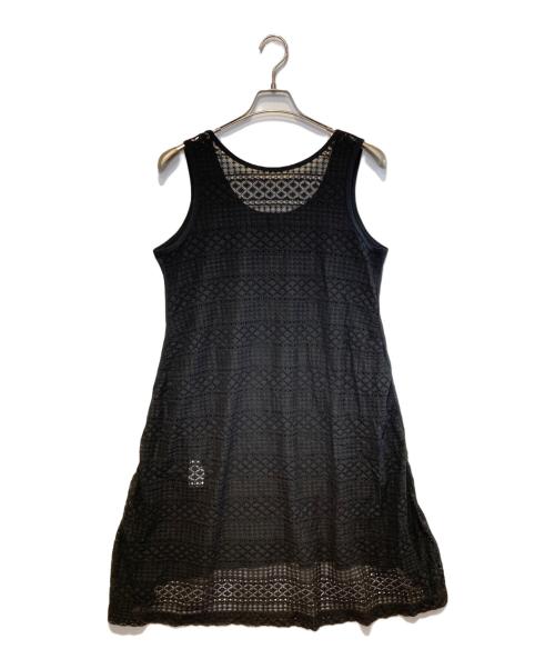 Y's（ワイズ）Y's (ワイズ) レース切替ワンピース ブラック サイズ:2の古着・服飾アイテム