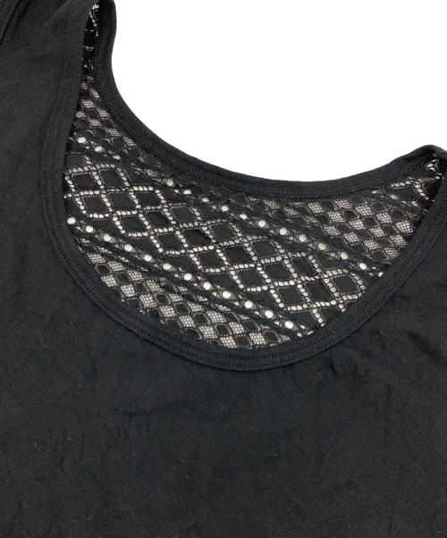 Y's（ワイズ）Y's (ワイズ) レース切替ワンピース ブラック サイズ:2の古着・服飾アイテム