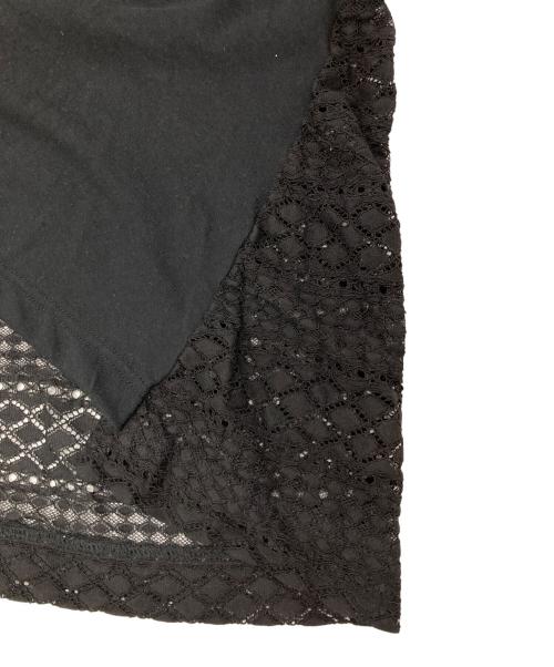 Y's（ワイズ）Y's (ワイズ) レース切替ワンピース ブラック サイズ:2の古着・服飾アイテム