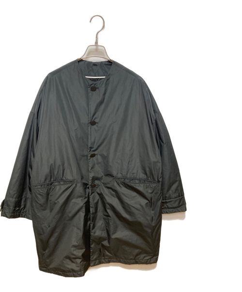 PLAN C（プランシー）Plan C (プランシー) 中綿ノーカラーコート ブラック サイズ:36の古着・服飾アイテム