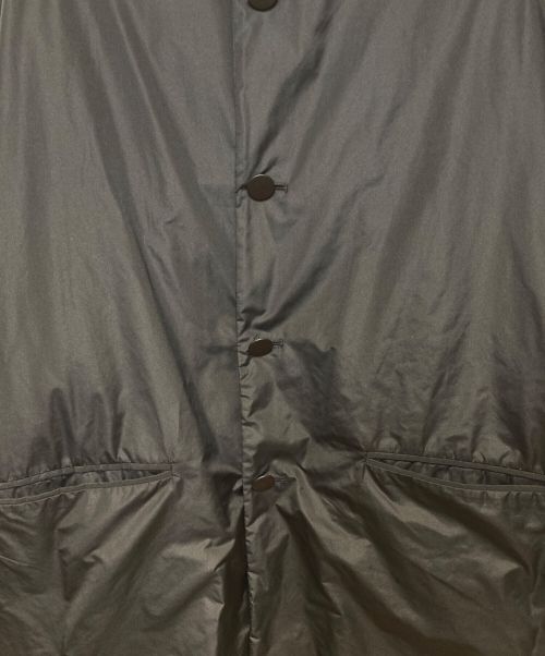 PLAN C（プランシー）Plan C (プランシー) 中綿ノーカラーコート ブラック サイズ:36の古着・服飾アイテム