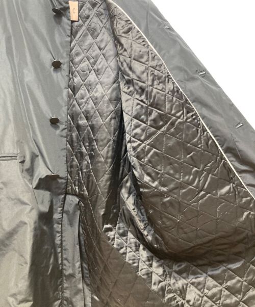 PLAN C（プランシー）Plan C (プランシー) 中綿ノーカラーコート ブラック サイズ:36の古着・服飾アイテム