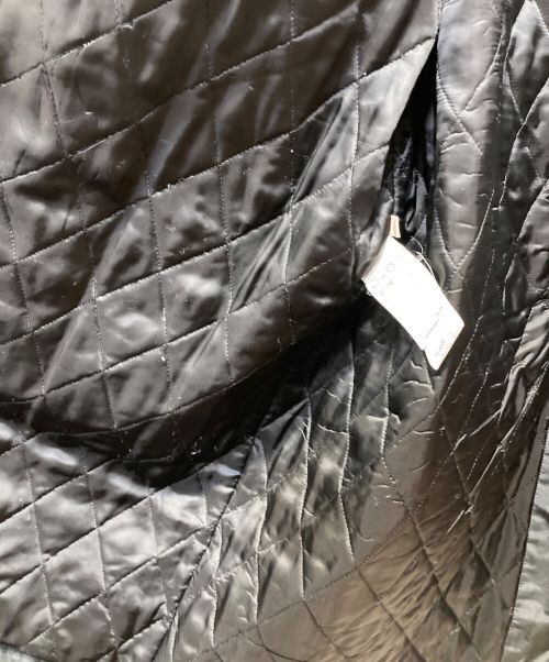 PLAN C（プランシー）Plan C (プランシー) 中綿ノーカラーコート ブラック サイズ:36の古着・服飾アイテム