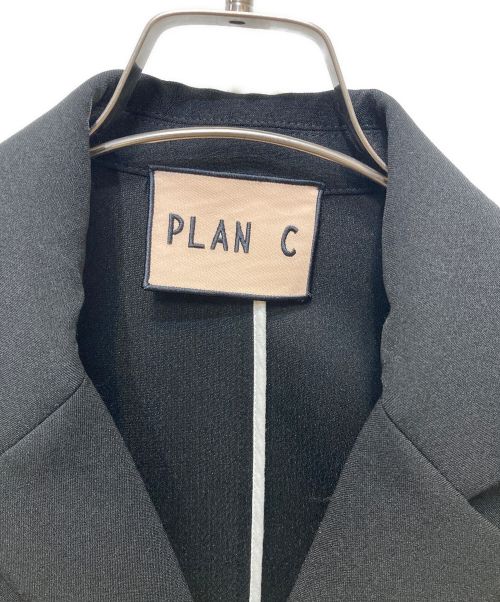 PLAN C（プランシー）PLAN C (プランシー) シングルブレストジャケット ブラック サイズ:38の古着・服飾アイテム