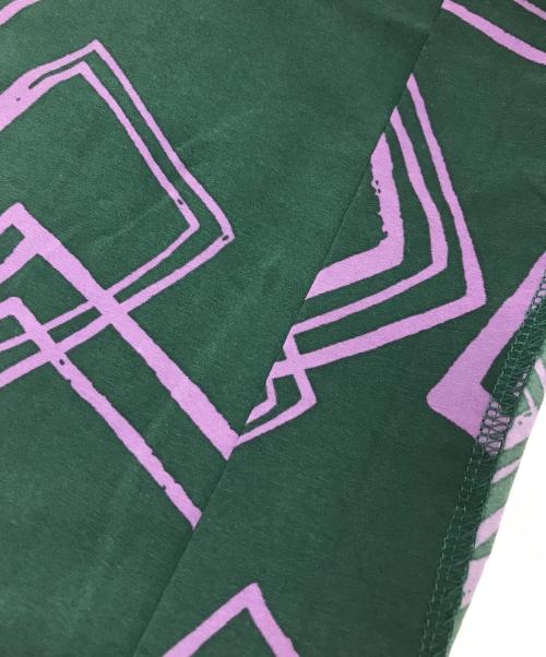 Knuth Marf（クヌースマーフ）Knuth Marf (クヌースマーフ) 総柄ワイドパンツ グリーン サイズ:FREEの古着・服飾アイテム