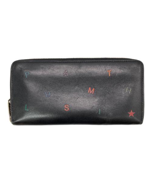 PAUL SMITH（ポールスミス）PAUL SMITH (ポールスミス) レターズ20S ラウンドジップウォレット ブラックの古着・服飾アイテム
