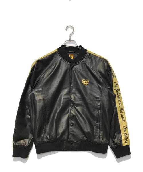 HUMAN MADE（ヒューマンメイド）HUMAN MADE (ヒューマンメイド) LEATHER TRACK JACKET ブラック サイズ:XLの古着・服飾アイテム