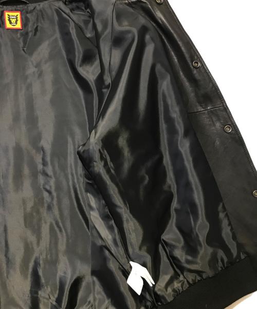 HUMAN MADE（ヒューマンメイド）HUMAN MADE (ヒューマンメイド) LEATHER TRACK JACKET ブラック サイズ:XLの古着・服飾アイテム
