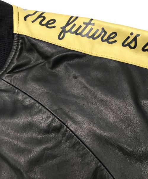 HUMAN MADE（ヒューマンメイド）HUMAN MADE (ヒューマンメイド) LEATHER TRACK JACKET ブラック サイズ:XLの古着・服飾アイテム
