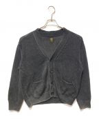 BATONERバトナ―）の古着「ヘンプニットカーディガン」｜ネイビー