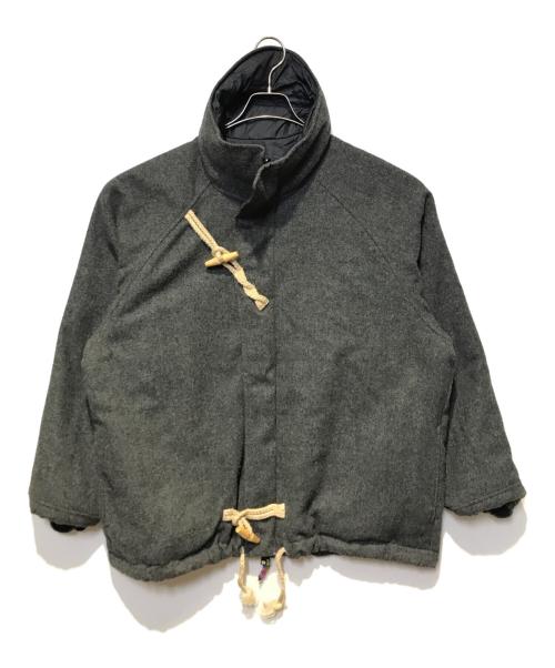 is-ness（イズネス）is-ness (イズネス)  REVERSIBLE MILITARY JACKET グレー×ネイビー サイズ:Mの古着・服飾アイテム