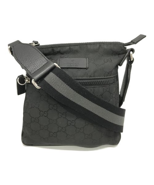GUCCI（グッチ）GUCCI (グッチ) GGナイロンショルダーバッグ ブラック サイズ:下記参照の古着・服飾アイテム