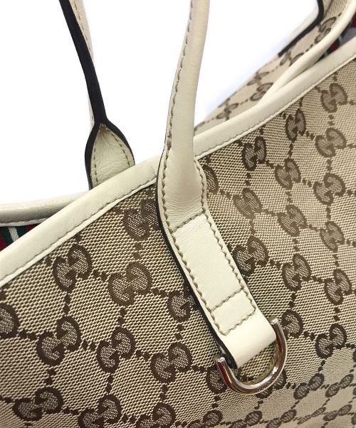 GUCCI（グッチ）GUCCI (グッチ) ニューブリット トートバッグ ベージュ サイズ:下記参照の古着・服飾アイテム