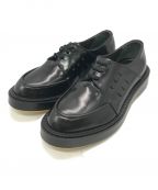 ADIEVアデュー）の古着「ポリッシュレザー モカシンシューズ」｜ブラック