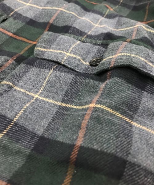 POLO RALPH LAUREN（ポロ・ラルフローレン）POLO RALPH LAUREN (ポロ・ラルフローレン) ［古着］ネルチェックシャツ グレー サイズ:Lの古着・服飾アイテム