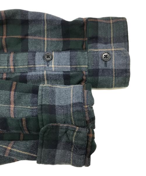 POLO RALPH LAUREN（ポロ・ラルフローレン）POLO RALPH LAUREN (ポロ・ラルフローレン) ［古着］ネルチェックシャツ グレー サイズ:Lの古着・服飾アイテム