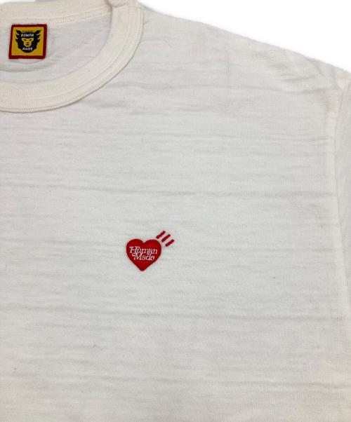 HUMAN MADE（ヒューマンメイド）HUMAN MADE (ヒューマンメイド) ハート ワン ポイント Tシャツ ホワイト サイズ:XLの古着・服飾アイテム