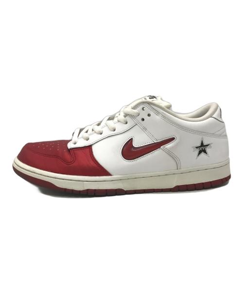 NIKE（ナイキ）NIKE (ナイキ) SUPREME (シュプリーム) ローカットスニーカー レッド×ホワイト サイズ:30cmの古着・服飾アイテム