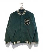 Schottショット）の古着「ボアスタジアムジャケット」｜グリーン