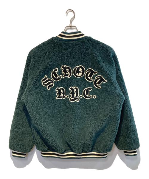 Schott（ショット）Schott (ショット) ボアスタジアムジャケット グリーン サイズ:Lの古着・服飾アイテム