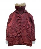 ALPHAアルファ）の古着「［古着］N-3Bタイプコート」｜バーガンディ