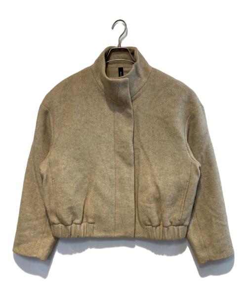 Dignite collier（ディニテ コリエ）Dignite collier (ディニテ コリエ) リサイクルウールブルゾン ベージュ サイズ:FREEの古着・服飾アイテム
