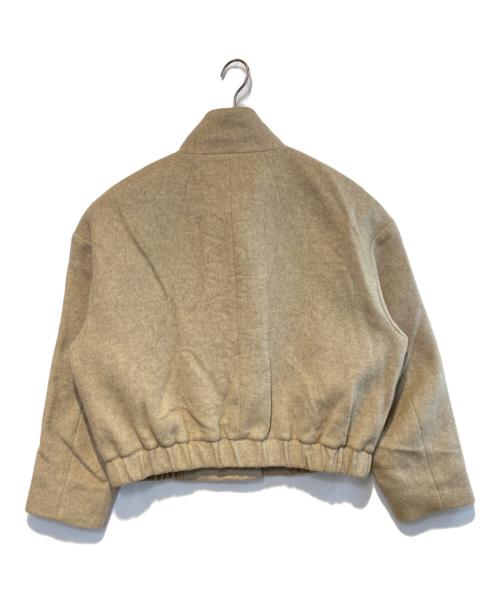 Dignite collier（ディニテ コリエ）Dignite collier (ディニテ コリエ) リサイクルウールブルゾン ベージュ サイズ:FREEの古着・服飾アイテム