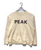 Snow peak×JOURNAL STANDARD relumeスノーピーク×ジャーナルスタンダード レリューム）の古着「PEAKスウェット」｜ベージュ