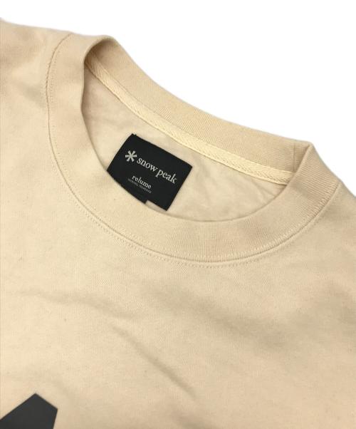 Snow peak（スノーピーク）Snow peak (スノーピーク) JOURNAL STANDARD relume (ジャーナルスタンダード レリューム) PEAKスウェット ベージュ サイズ:Lの古着・服飾アイテム