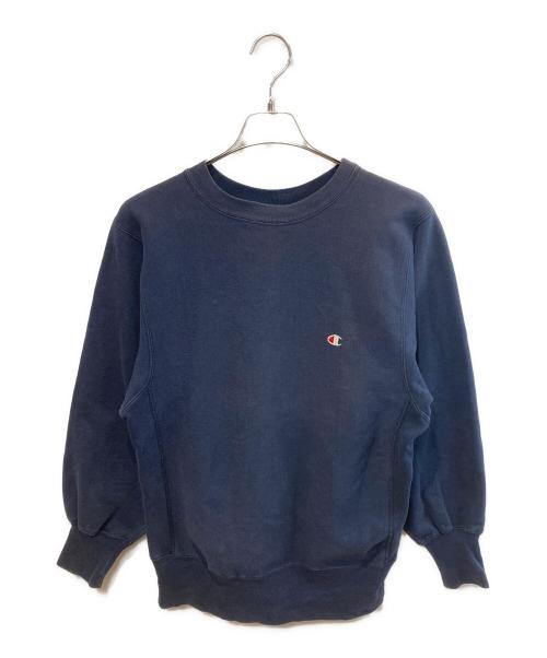 Champion REVERSE WEAVE（チャンピオン リバース ウィーブ）Champion REVERSE WEAVE (チャンピオン リバース ウィーブ) 【古着】クルーネックスウェット ネイビー サイズ:Mの古着・服飾アイテム