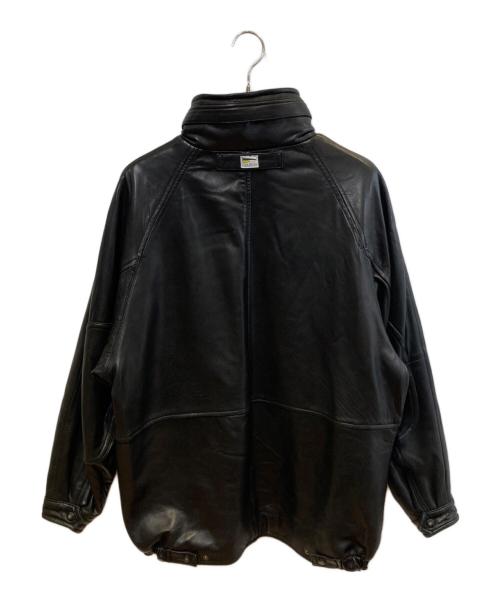 NAUTICA（ノーティカ）NAUTICA (ノーティカ) FREAK'S STORE (フレークスストア) レザースタンドカラージャケット ブラック サイズ:Mの古着・服飾アイテム