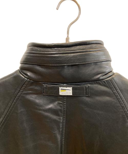 NAUTICA（ノーティカ）NAUTICA (ノーティカ) FREAK'S STORE (フレークスストア) レザースタンドカラージャケット ブラック サイズ:Mの古着・服飾アイテム