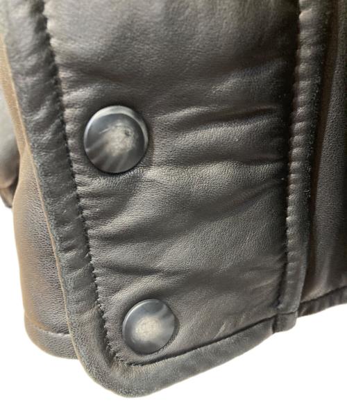 NAUTICA（ノーティカ）NAUTICA (ノーティカ) FREAK'S STORE (フレークスストア) レザースタンドカラージャケット ブラック サイズ:Mの古着・服飾アイテム