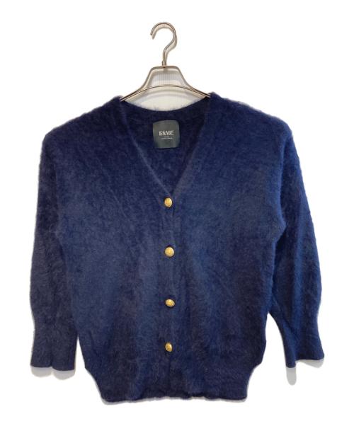 journal standard L'essage（ジャーナルスタンダード レサージュ）journal standard L'essage (ジャーナルスタンダード レサージュ) FOX CASHMERE Vネックカーディガン ネイビー サイズ:Freeの古着・服飾アイテム