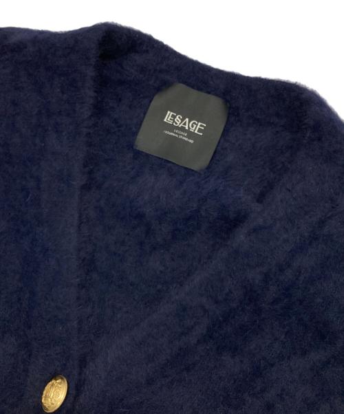journal standard L'essage（ジャーナルスタンダード レサージュ）journal standard L'essage (ジャーナルスタンダード レサージュ) FOX CASHMERE Vネックカーディガン ネイビー サイズ:Freeの古着・服飾アイテム
