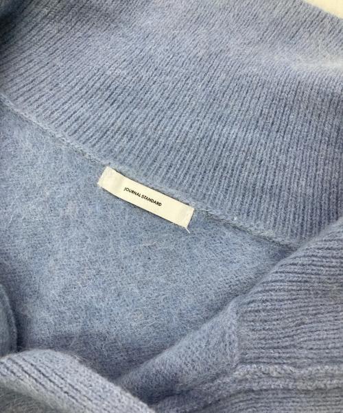 JOURNAL STANDARD（ジャーナルスタンダード）JOURNAL STANDARD (ジャーナルスタンダード) アルパカミックスファー襟付きプルオーバー ブルー サイズ:不明の古着・服飾アイテム